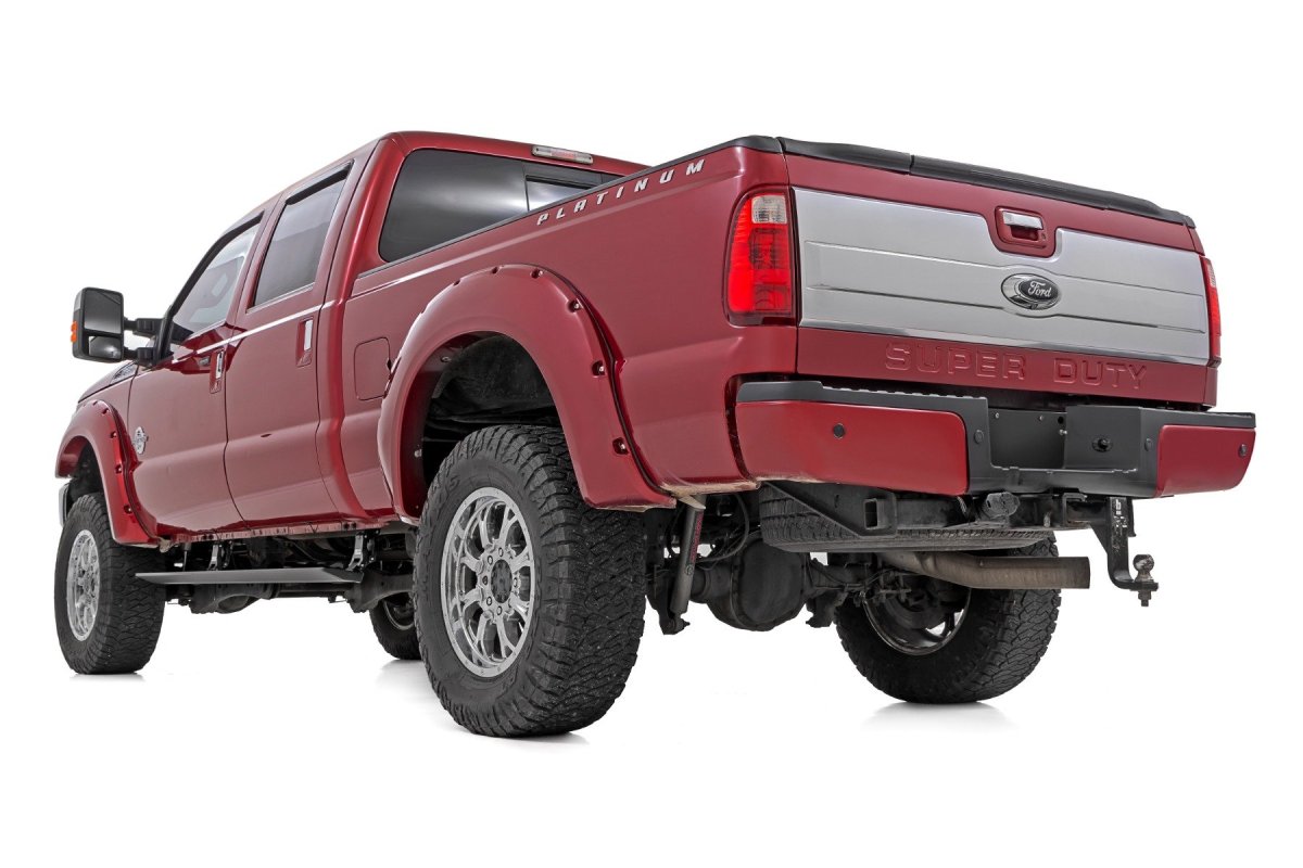 Ford F-250 Super Duty Power Running Boards - Dual - Rough Country - Dual Electric Motor - '08-'16